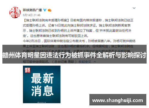 赣州体育明星因违法行为被抓事件全解析与影响探讨